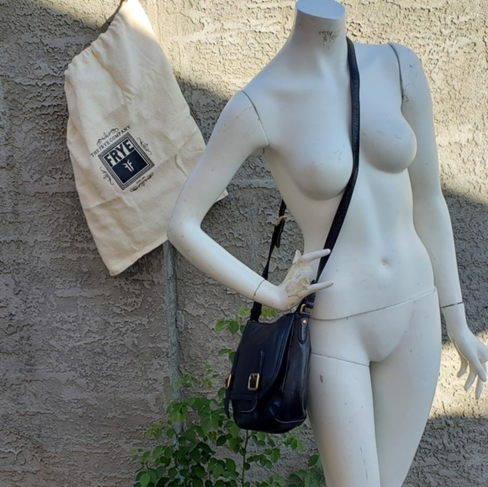 Frye Black Leather Cross Body Bag - Picture 2 of 16